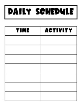 Editable Daily Schedule by 3 Busybee Mommies | TPT