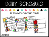 Editable Daily Schedule | Back to School Decor