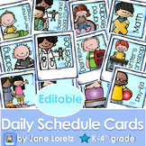 Daily Schedule Cards Editable