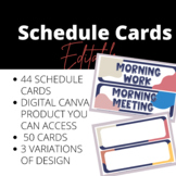 Editable Daily Schedule Cards (Canva Template)