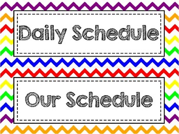Editable Daily Schedule Cards - Free! by Practical Planning | TpT