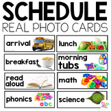 Editable Daily Schedule Cards with Real Pictures for Class