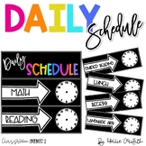 Editable Daily Schedule | Classroom BRIGHTS 2 Decor