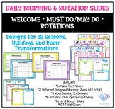 Editable Daily Slides | Morning Slides | Rotation Slides |