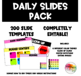 Editable Daily Slides Pack