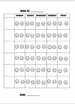 Daily/ Weekly Behavior Chart - Editable by Malia Gaddis - Let's Grow Kids