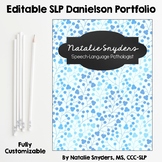 SLP Portfolio - Editable Danielson Portfolio Binder