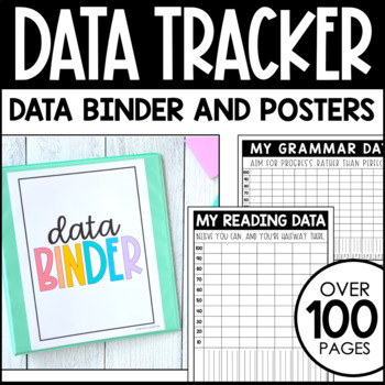 Preview of Editable Data Binder and Posters - Student Data Binder - Data Posters