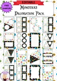 FREE Editable Decoration Mini Pack - Monsters