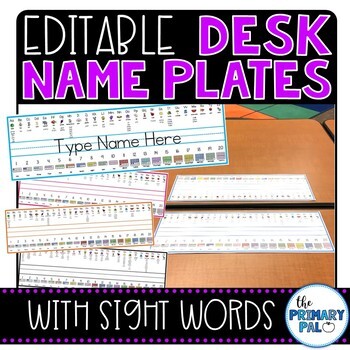 Desk Name Plates By The Primary Pal Teachers Pay Teachers