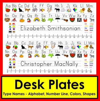 Preview of Editable Desk Name Tag Downloadable Print Clearly Font Type Names
