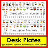 Editable Desk Name Tag Downloadable Print Clearly Font Type Names