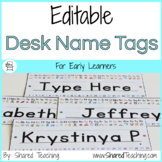 Editable Desk Name Tags