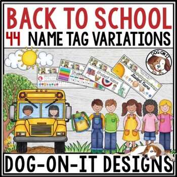 Preview of Editable Desk Name Tags Nameplates Back to School