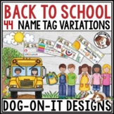 Editable Desk Name Tags Nameplates Back to School