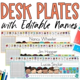 Editable Desk Name Tags - Name Plates - Desk Toppers
