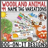 Editable Desk Name Tags Student Nameplates Woodland