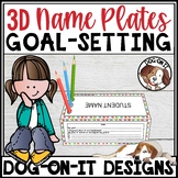 Editable Desk Name Tags and Smart Goals Growth Mindset