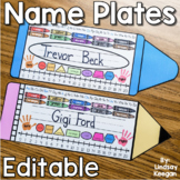 Editable Desk Name Tags or Name Plates