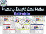 Editable Desk Plates