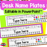 Editable Desk Plates - Student Desk Name Plates - Desk Nam