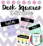 Editable Desk Squares
