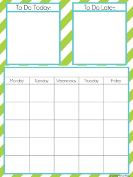Editable Desktop Calendar To Do by Come What May TpT