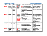 Editable Detail Teacher Assistant Schedule Pre-K ESE Classroom