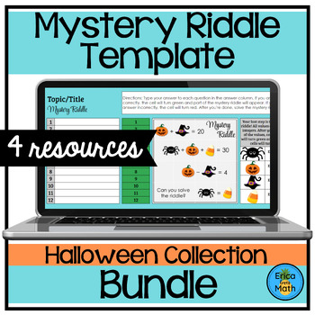 Preview of Editable Digital Activity Templates Bundle (Halloween Collection)