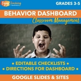 Editable Digital Behavior Chart + Directions for Principal