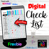 Editable Digital Checklist for ANY Subject or Grade