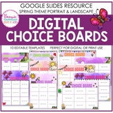 Editable Digital Choice Board Templates
