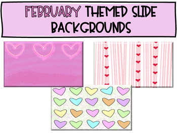 Preview of Editable Digital February Themed Slide Backgrounds