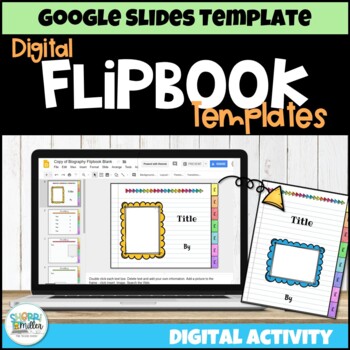 Preview of Editable Digital Flipbook Templates in Google Slides - Blank Flip Book Template