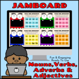 Editable Digital Google Jam Board! Identifying Nouns, Verb
