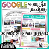 Editable Digital Infographic Google Meet the Teacher Templates