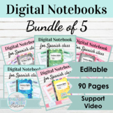 Editable Digital Interactive Notebook Templates | Bundle