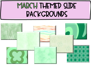 Preview of Editable Digital March Themed Slide Backgrounds
