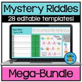 Editable Digital Mystery Riddle Activity Templates Mega-Bundle