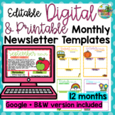 Editable Digital Newsletters & Printable Newsletters - Dis