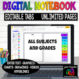 Digital Interactive Notebook with Tabs