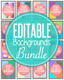 Editable Digital Paper Backgrounds Bundle