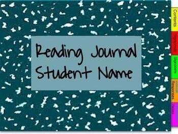 Preview of Editable Digital Reading Response Journal *Great for Gifted and Talented*