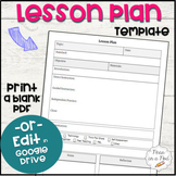 Editable Digital Resources Daily Lesson Plan Template Goog
