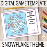 Editable Digital Review Game for Spanish Snowflake Theme