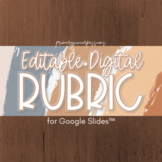 Editable Digital Rubrics for Google Slides™