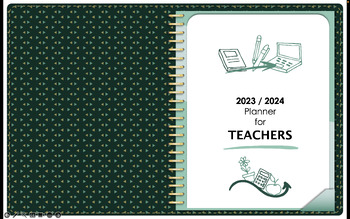 Preview of Editable Digital Teacher Planner 2023-2024