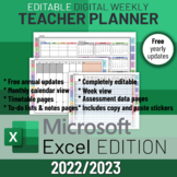 Editable Digital Teacher Planner & Calendar | 2022-23 | Mi
