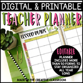 Editable Digital Teacher Planner and Binder - Cactus Theme