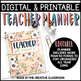 Editable Digital Teacher Planner and Binder - Pretty Paste